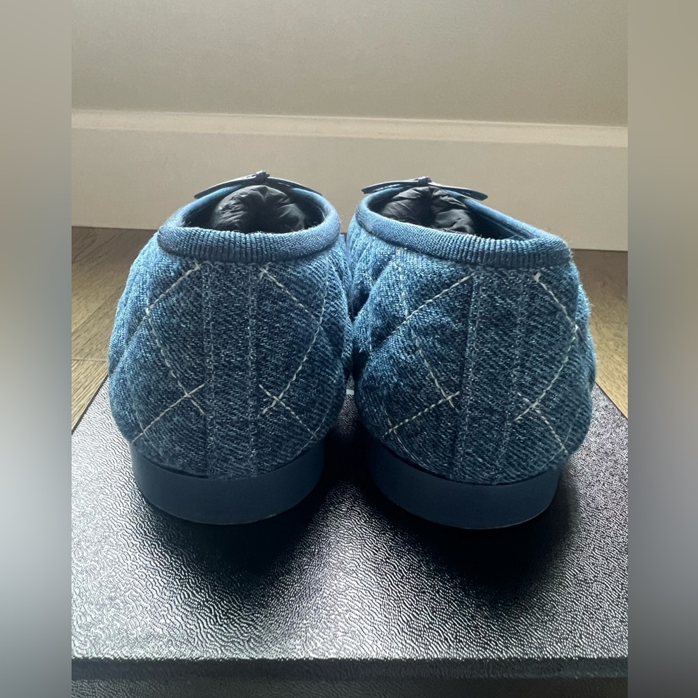 Chanel denim ballet flats 26P size 37 - Picture 10 of 13